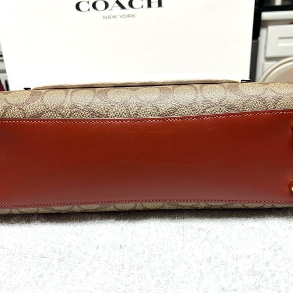 🔥NEW! Coach Lane Carryall Satchel Handbag in Colorblock Msrp:$498.00 - Picture 9 of 13